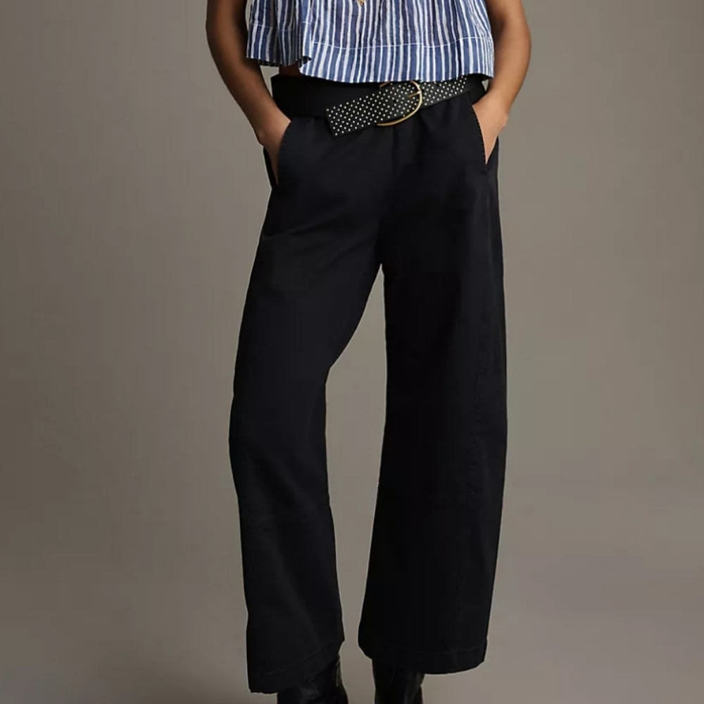 Pilcro Izzie Relaxed Pull-On Barrel Pants